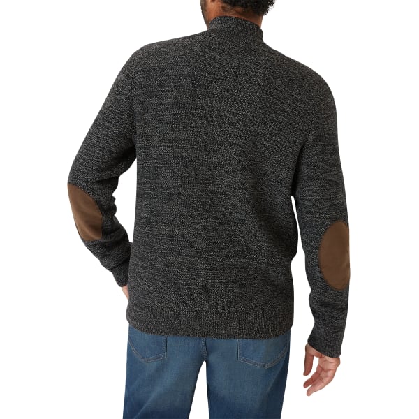 CHAPS Men's Long-Sleeve Button Mock Neck Sweater