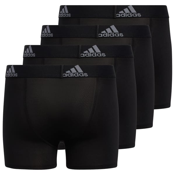 ADIDAS Boys' Performance Boxer Briefs, 4-Pack