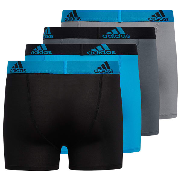 ADIDAS Boys' Performance Boxer Briefs, 4-Pack