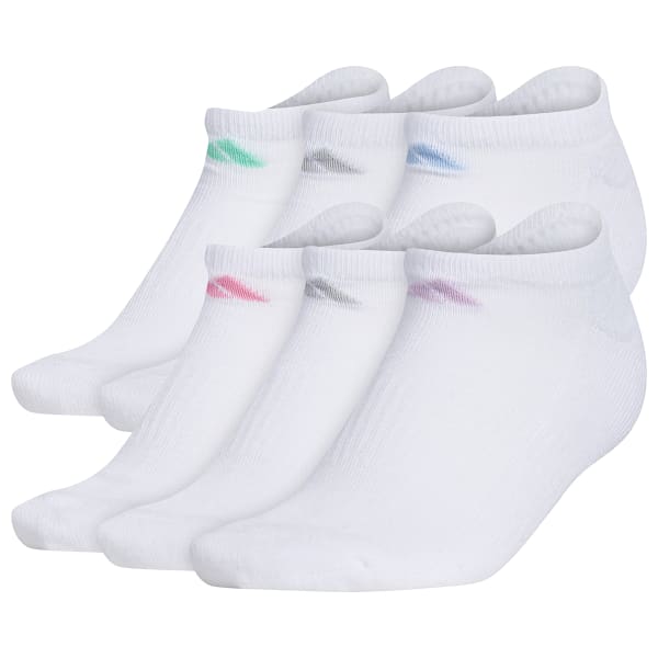 ADIDAS Women's Athletic Cushioned No Show Socks, 6 Pack