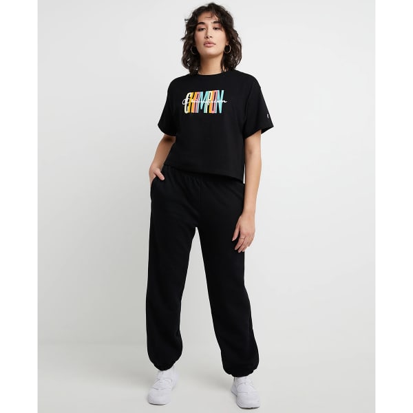 Champion Women's Powerblend Fleece Oversized Boyfriend Sweatpants