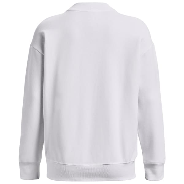 UNDER ARMOUR Women's UA Rival Fleece Crest Graphic Crew