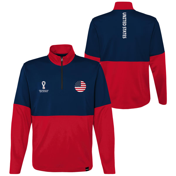 WORLD CUP 2022 Men's Outerstuff USA Country 1/4-Zip