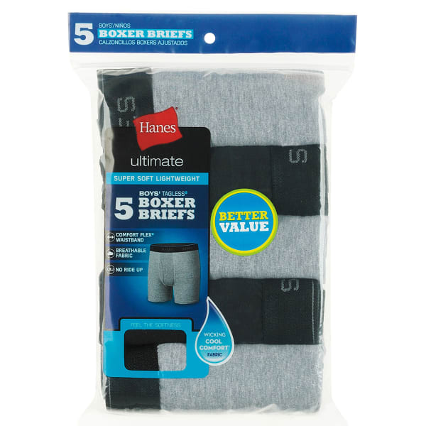 Comfortsoft Cotton Boxer Briefs - 5 Pack by Hanes