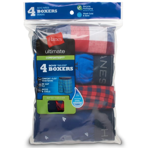 Hanes Ultimate Men's 5-Pack Assorted ComfortSoft Waistband Boxer