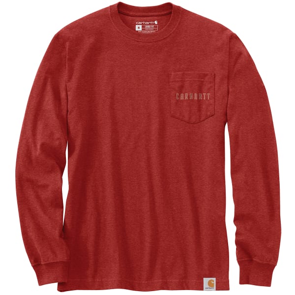 CARHARTT Men's Loose Fit Heavyweight Long-Sleeve Pocket Graphic Tee