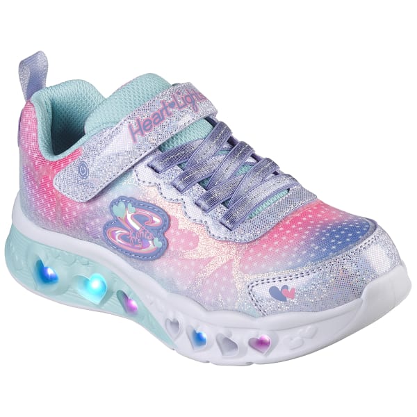 SKECHERS Girls' Flutter Heart Lights - Simply Love Shoes