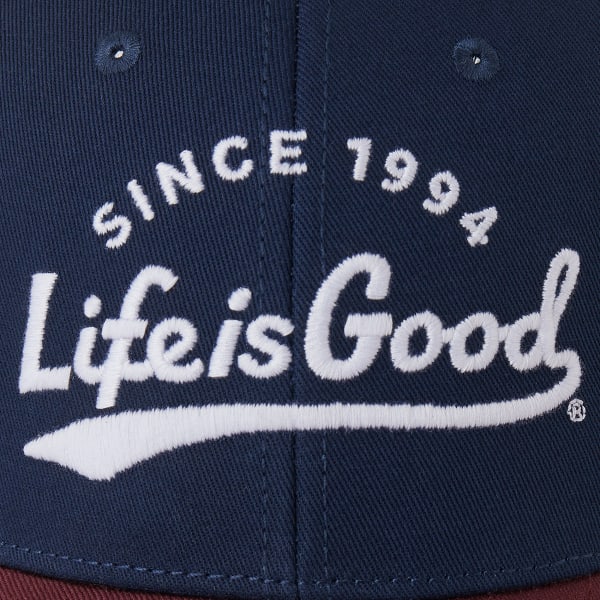 LIFE IS GOOD Women's Positive Ballyard Hard Mesh Back Cap