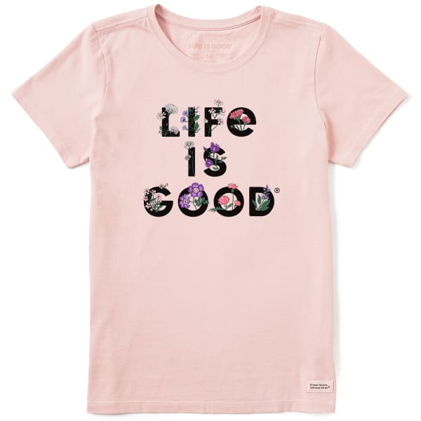 LIFE IS GOOD Women's Stack Flowers Short-Sleeve Tee