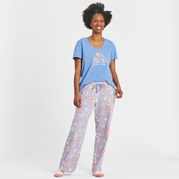 LIFE IS GOOD Women's Wildflowers Snuggle-Up Sleep Pants