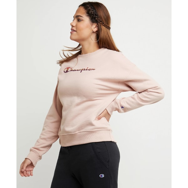 CHAMPION Women's Powerblend Relaxed Graphic Crew