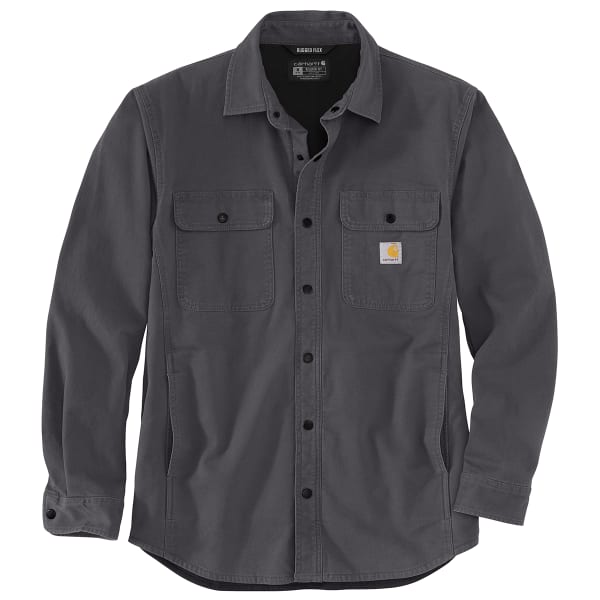 CARHARTT Men's Rugged Flex Relaxed Fit Fleece-Lined Shirt Jacket