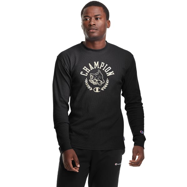 CHAMPION Men's Waffle Long-Sleeve Tee