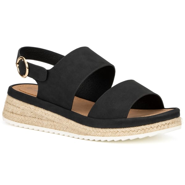 OLIVIA MILLER Women's Double-Strap Slingback Sandals