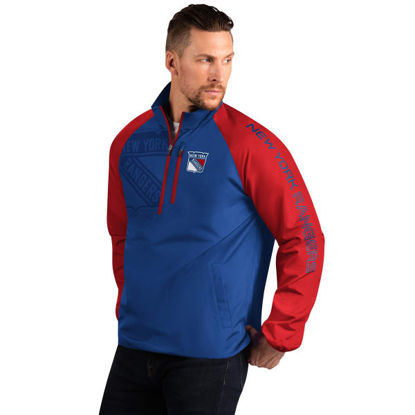 NEW YORK RANGERS Men's Point Guard 1/4-Zip Pullover