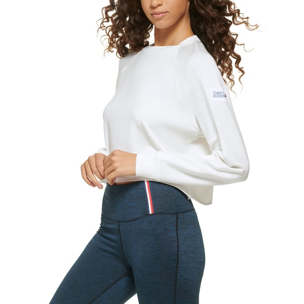 TOMMY HILFIGER SPORT Women's Raglan-Sleeve Crop Top