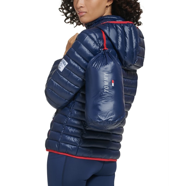 Tommy hilfiger women's packable 2024 down jacket with hood