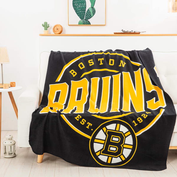 BOSTON BRUINS Campaign Fleece Throw Blanket 50"x60"