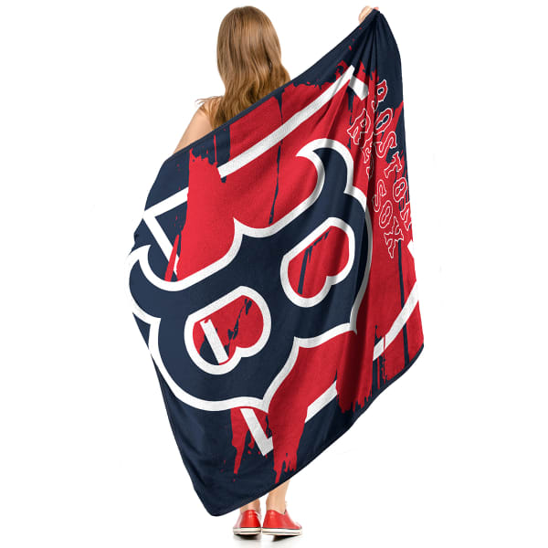 BOSTON RED SOX Dimensional Micro Raschel Throw Blanket