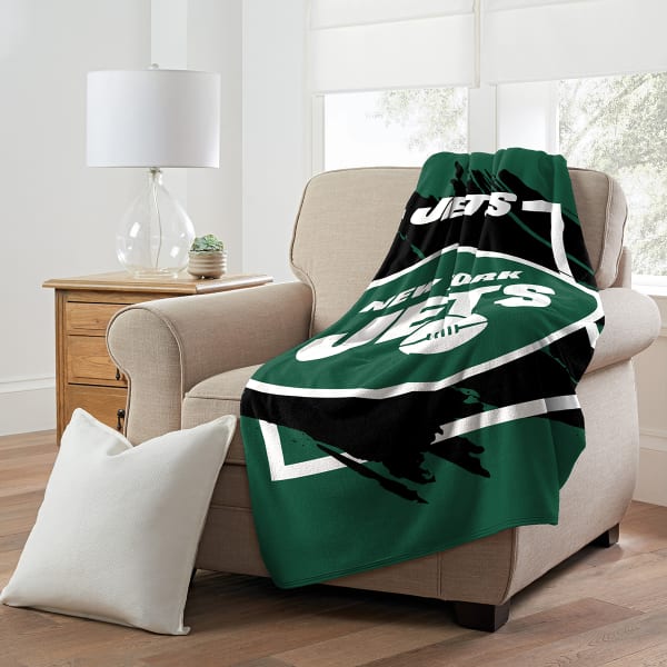 NEW YORK JETS Dimensional Micro Raschel Throw Blanket