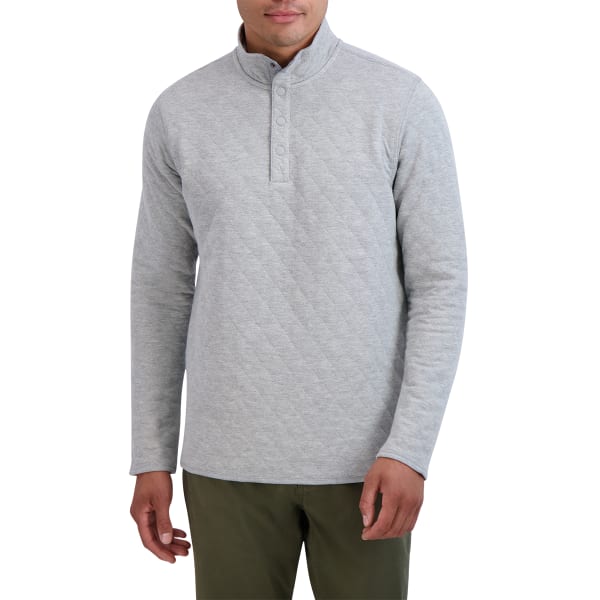 CHAPS Men's Quilted Mock Neck Pullover