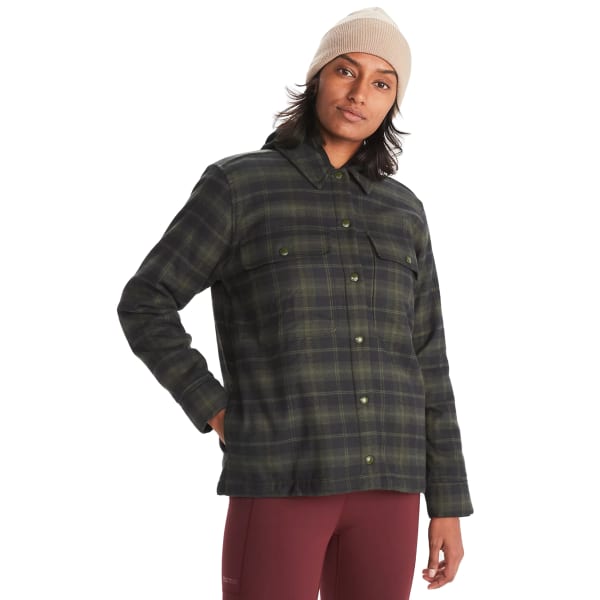 MARMOT Women's Ridgefield Heavyweight Sherpa-Lined Flannel Jacket