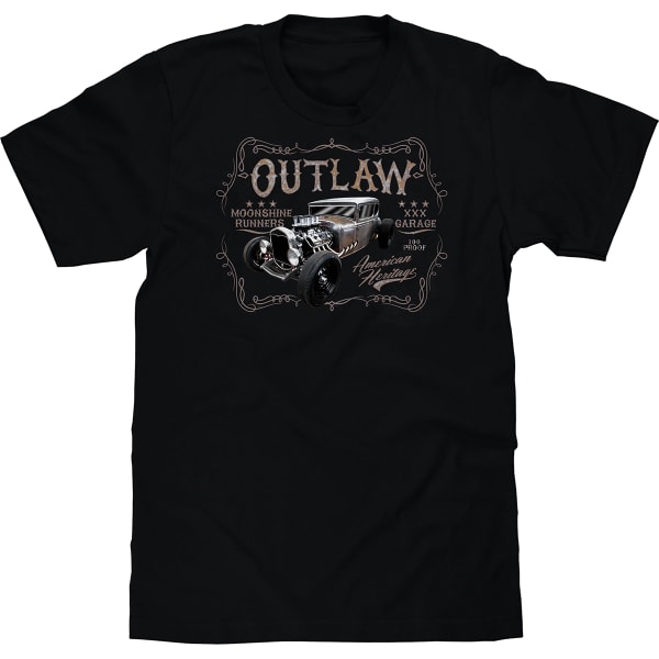 BCC BLUES Men's Outlaw American Short-Sleeve Graphic Tee