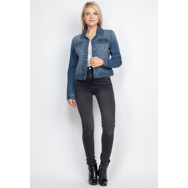 ASHLEY VINTAGE CHARM BY 26 Juniors’ Denim Jacket