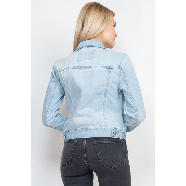 ASHLEY VINTAGE CHARM BY 26 Juniors' Denim Jacket