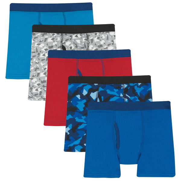 HANES Boys' Ultimate Boxer Brief W/ ComfortSoft Waistband, 5-Pack