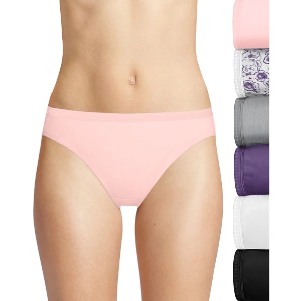 Hanes Women's Cotton Bikini 10-Pack 5 Assorted at  Women's Clothing  store