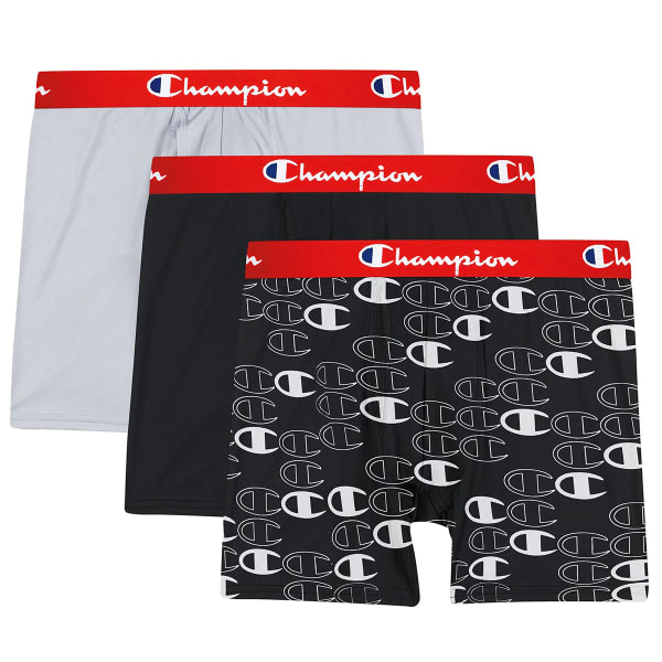 CHAMPION Men's Lightweight Stretch Boxer Brief, 3 Pack