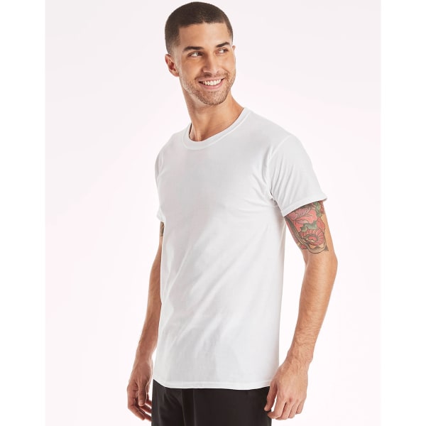 HANES Ultimate Men’s ComfortSoft FreshIQ Crewneck Tees, 6-Pack Extended Size