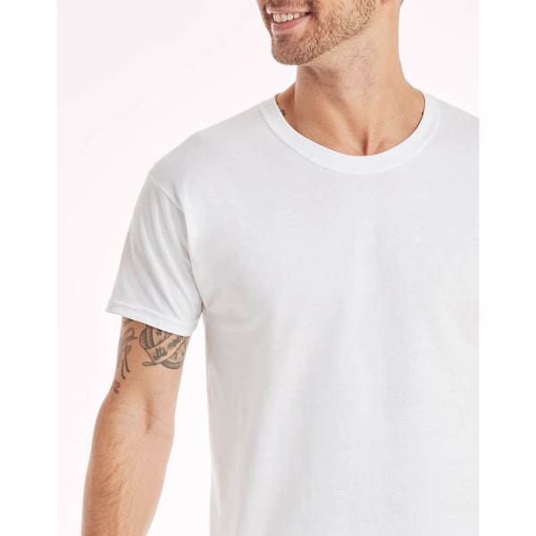 HANES Ultimate Men's ComfortSoft FreshIQ Crewneck Tees, 6-Pack Extended  Size - Bob's Stores