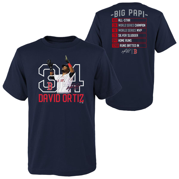 BOSTON RED SOX Boys' Ortiz Career Stats Tee