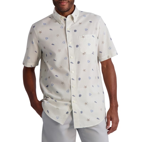 CHAPS Men's Short-Sleeve Woven Shirt