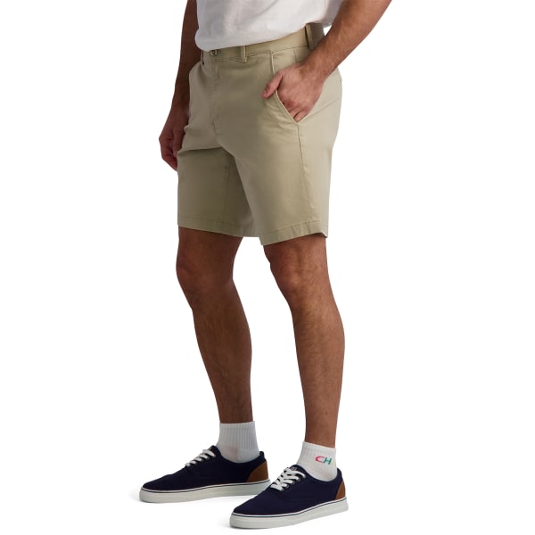 CHAPS Men's Flat Front Stretch Twill Shorts