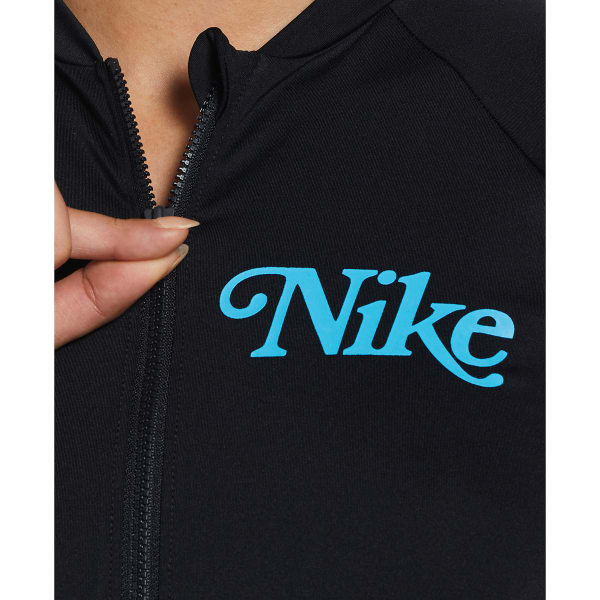 NIKE Women's Logo Zip Long-Sleeve Hydroguard