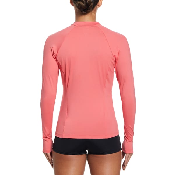 NIKE Women's Logo Zip Long-Sleeve Hydroguard