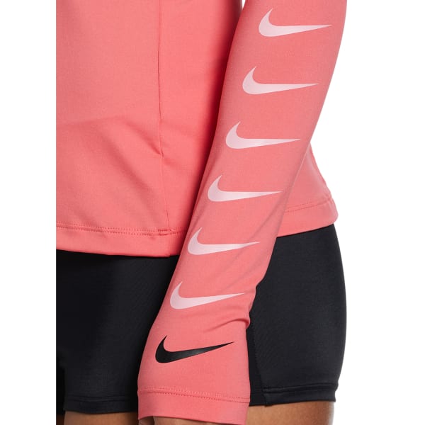 NIKE Women's Logo Zip Long-Sleeve Hydroguard