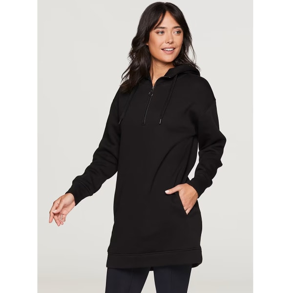 RBX Women's 1/4-Zip Fleece Hoodie Tunic Sweatshirt