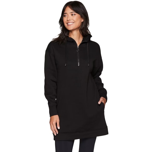 RBX Women's 1/4-Zip Fleece Hoodie Tunic Sweatshirt