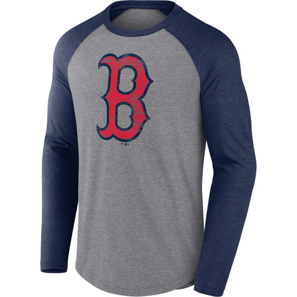 BOSTON RED SOX Men's Fanatics Long-Sleeve Tri-Blend Raglan Tee