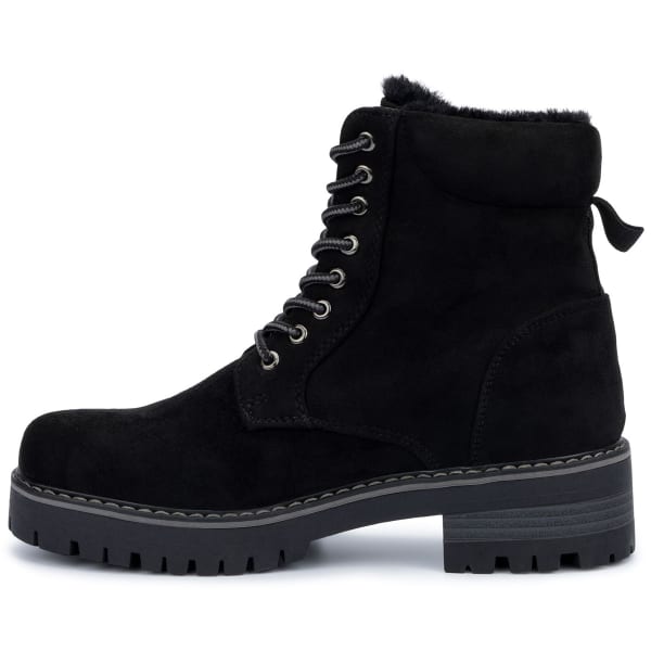 OLIVIA MILLER Women's Ashley Lace-Up Boots