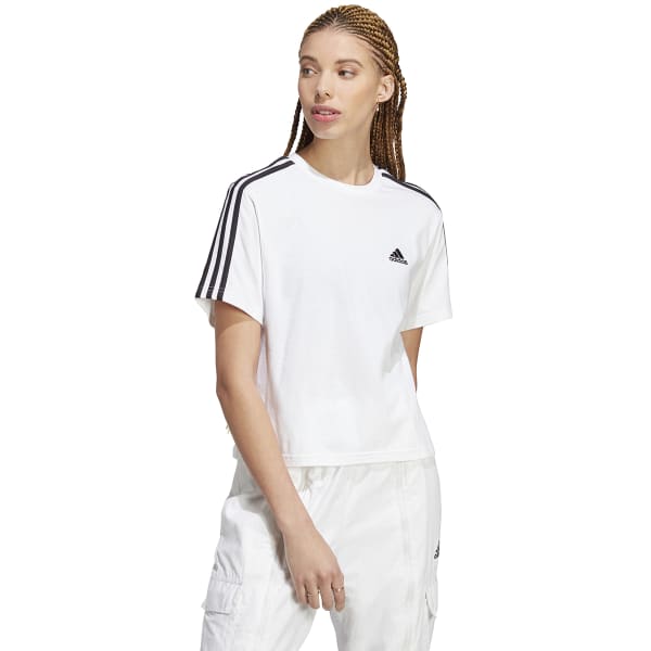 ADIDAS Women's Essentials Single Jersey Short-Sleeve Crop