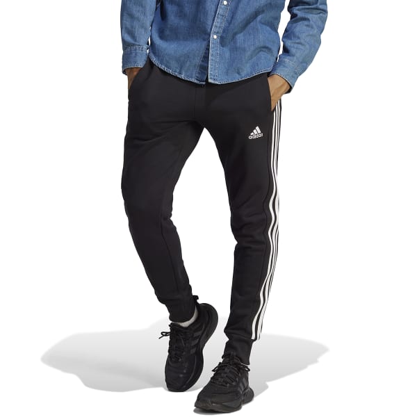 ADIDAS Men's Essentials Tapered Cuffed 2-Stripes Pants