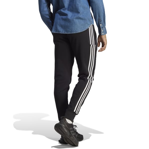 ADIDAS Men's Essentials Tapered Cuffed 2-Stripes Pants