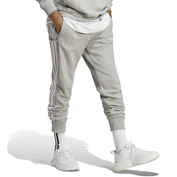 ADIDAS Men's Essentials Tapered Cuffed 2-Stripes Pants