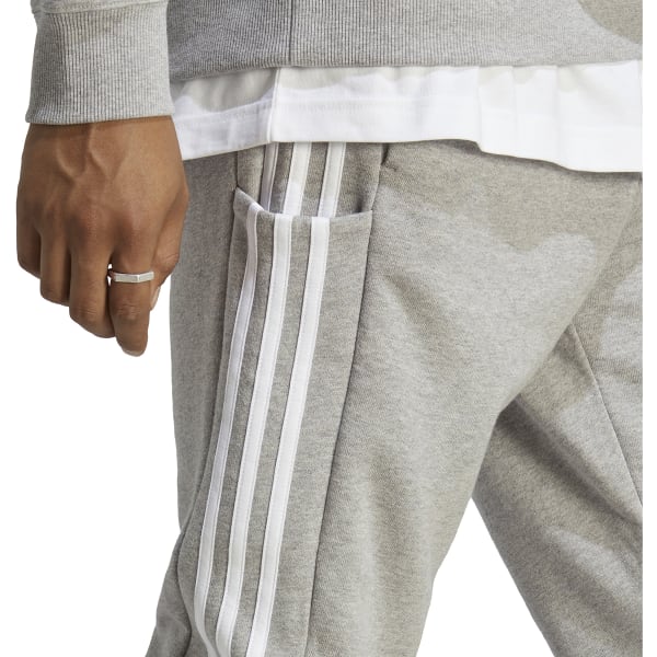 ADIDAS Men's Essentials Tapered Cuffed 2-Stripes Pants