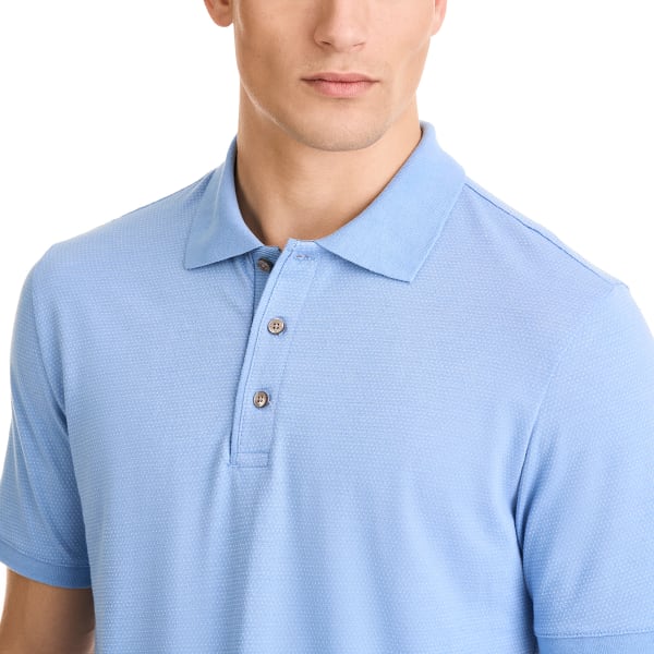 VAN HEUSEN Men's Essential Birdseye Jacquard Polo